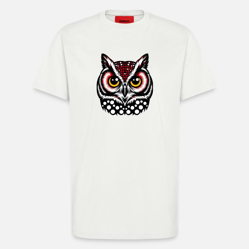 Eule - T-Shirt - made by SPREAD - OFF WHITE