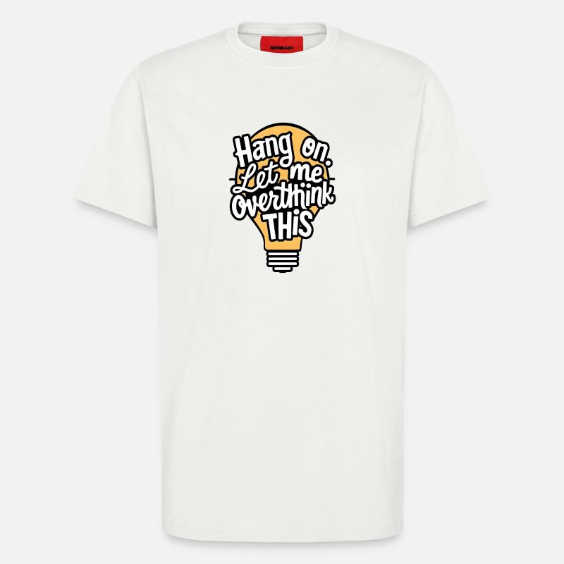 Idée créative : conception de lampe - T-shirt bio décontracté fabriqué en UE - OFF WHITE