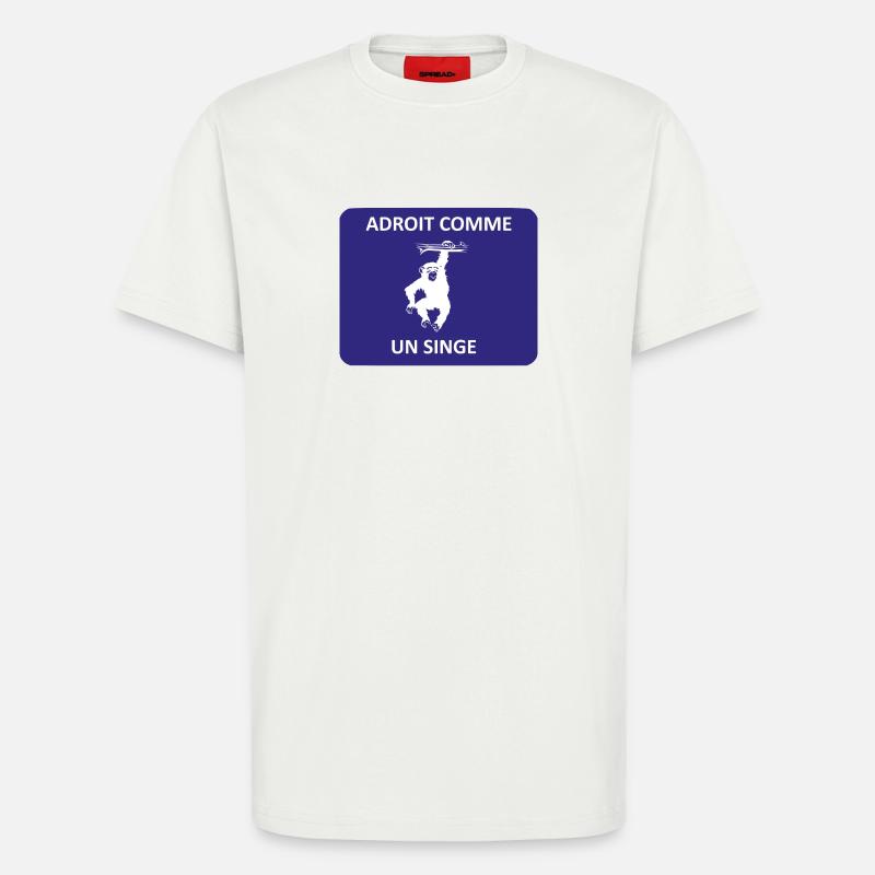 Geschickt wie ein Affe - T-Shirt - made by SPREAD - OFF WHITE