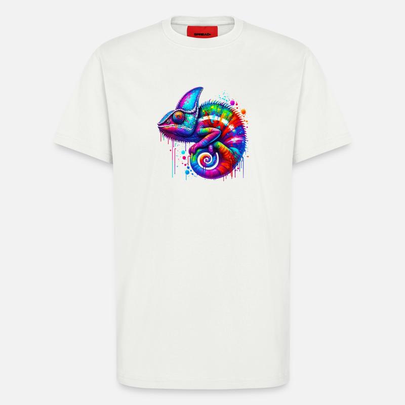 Chamäleon - T-Shirt - made by SPREAD - OFF WHITE