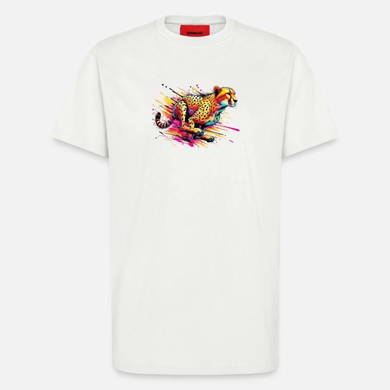 Gepard - T-Shirt - made by SPREAD - OFF WHITE