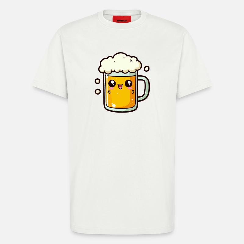 Comic Bier - T-Shirt - made by SPREAD - OFF WHITE