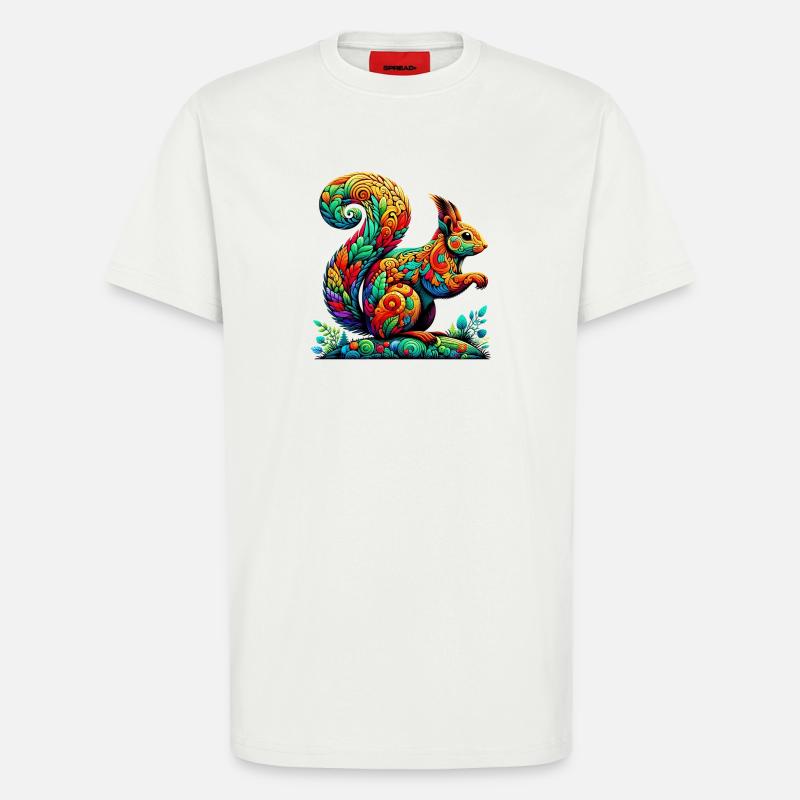 Eichhörnchen - T-Shirt - made by SPREAD - OFF WHITE