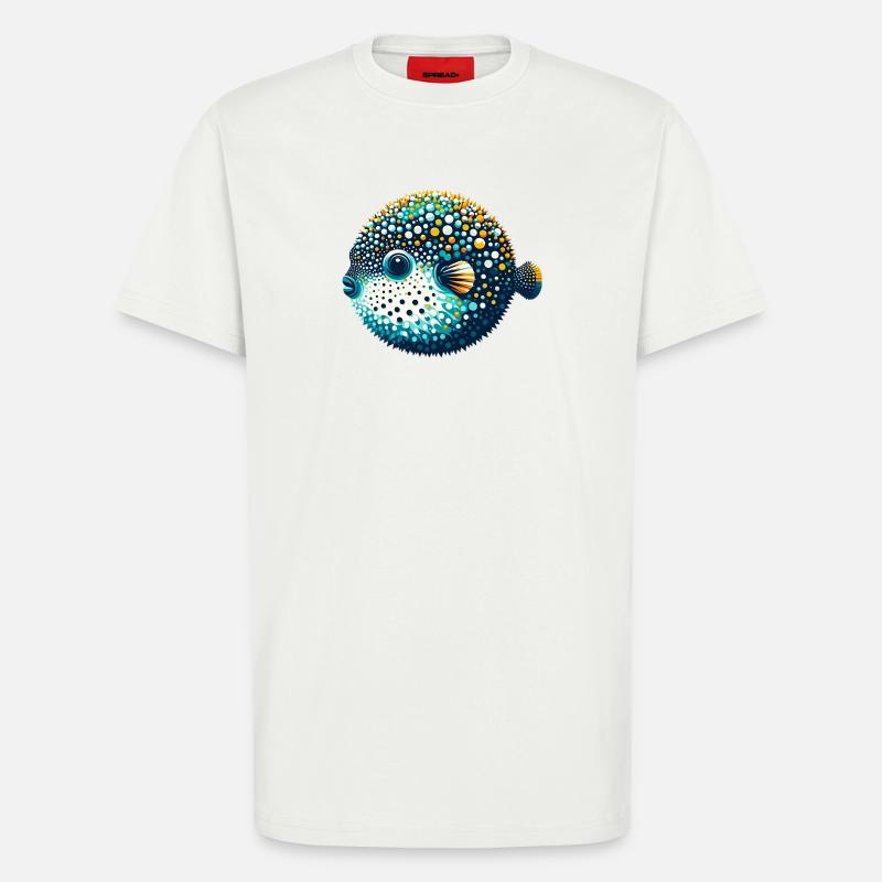 Kugelfisch - T-Shirt - made by SPREAD - OFF WHITE