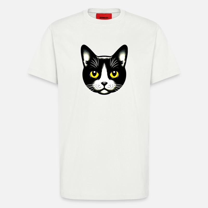 Katze - T-Shirt - made by SPREAD - OFF WHITE