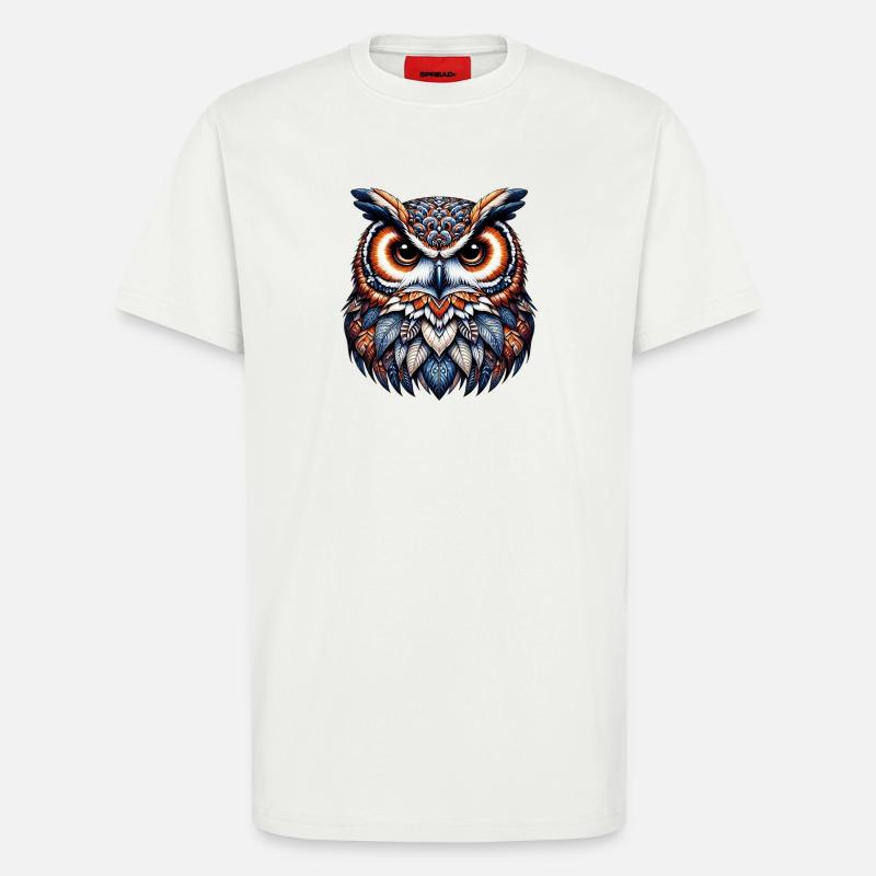 Eule - T-Shirt - made by SPREAD - OFF WHITE