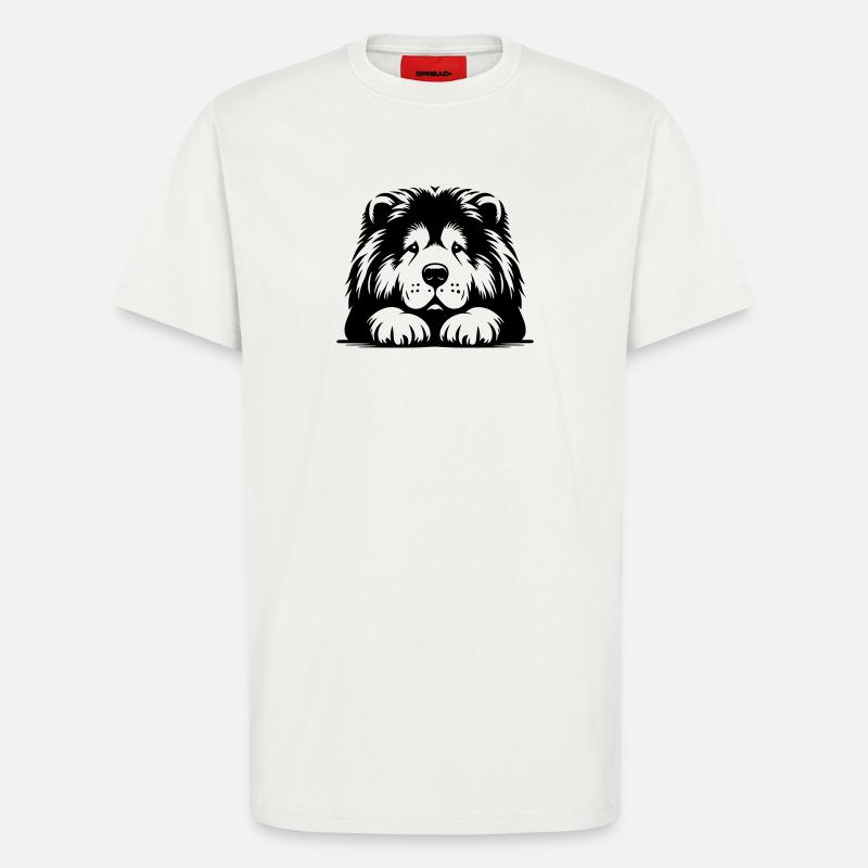 Chow Chow Kopf mit Pfoten - T-Shirt - made by SPREAD - OFF WHITE