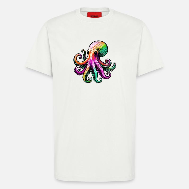 Octopus - T-Shirt - made by SPREAD - OFF WHITE