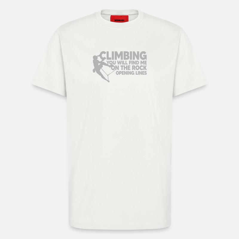 KLETTERN, KLETTERN, Eröffnungslinien - T-Shirt - made by SPREAD - OFF WHITE