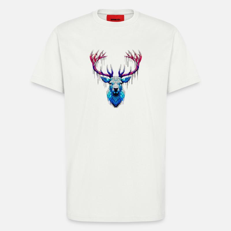 Ice Stag - T-Shirt - made by SPREAD - OFF WHITE