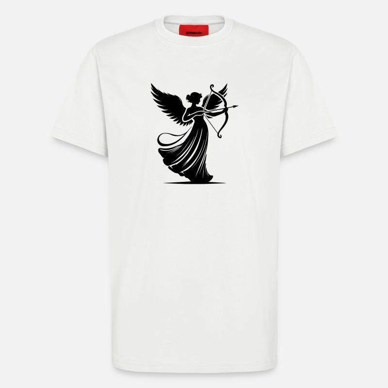 klassischer Engel,der Liebespfeile verschießt - T-Shirt - made by SPREAD - OFF WHITE