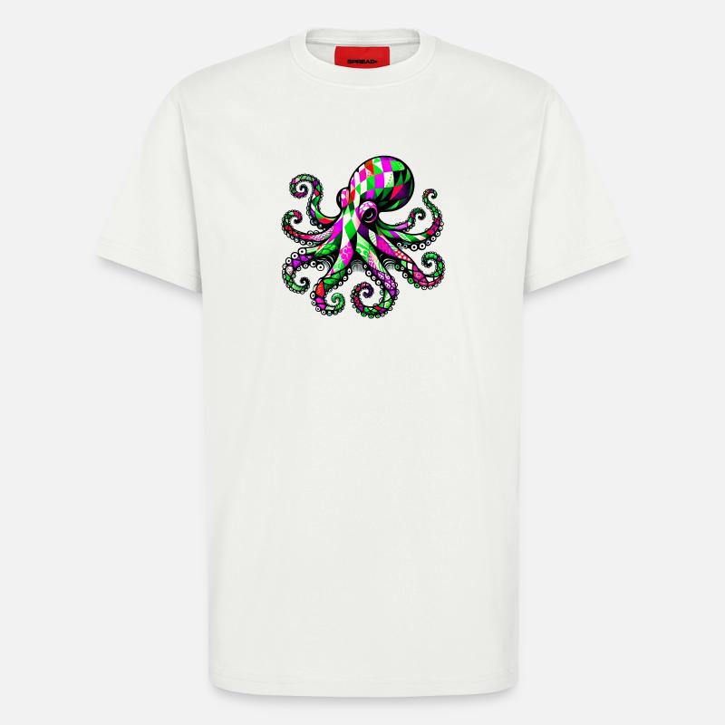 Krake - T-Shirt - made by SPREAD - OFF WHITE