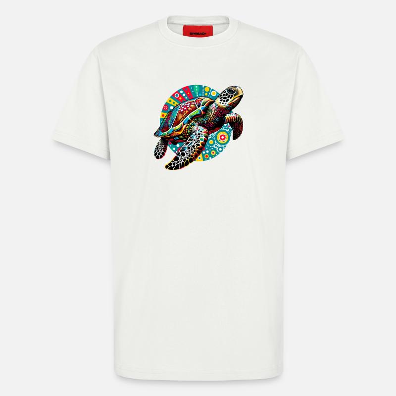Turtle - T-Shirt - made by SPREAD - OFF WHITE