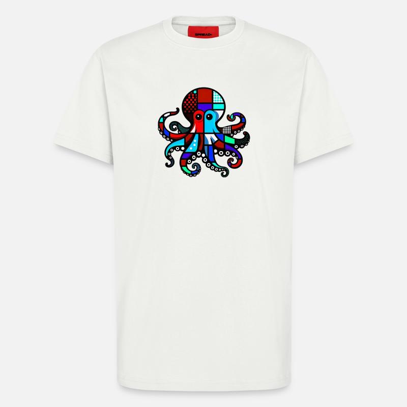 Octopus - T-Shirt - made by SPREAD - OFF WHITE
