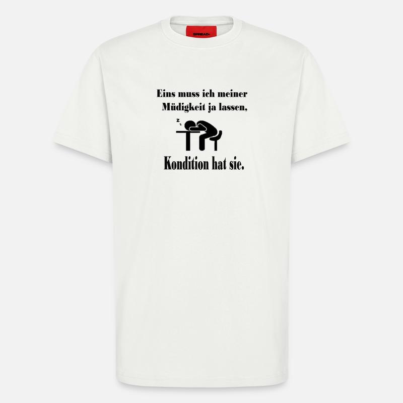 Müdigkeitsprofi - T-Shirt - made by SPREAD - OFF WHITE