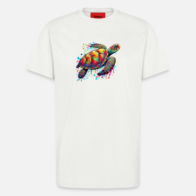 Turtle - T-Shirt - made by SPREAD - OFF WHITE