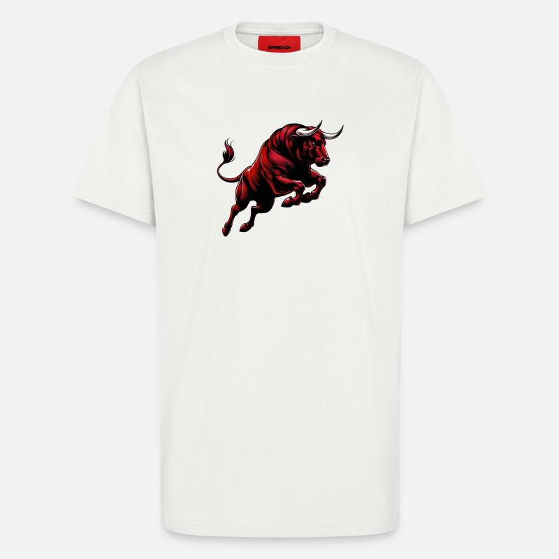 Bull - T-Shirt - made by SPREAD - OFF WHITE