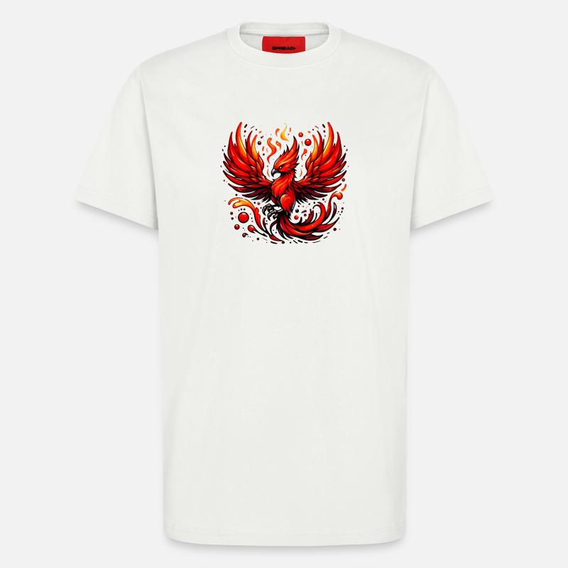 Roter Phönix - T-Shirt - made by SPREAD - OFF WHITE