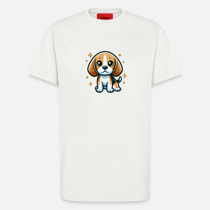 Beagle Chibi Dog - T-Shirt - made by SPREAD - OFF WHITE
