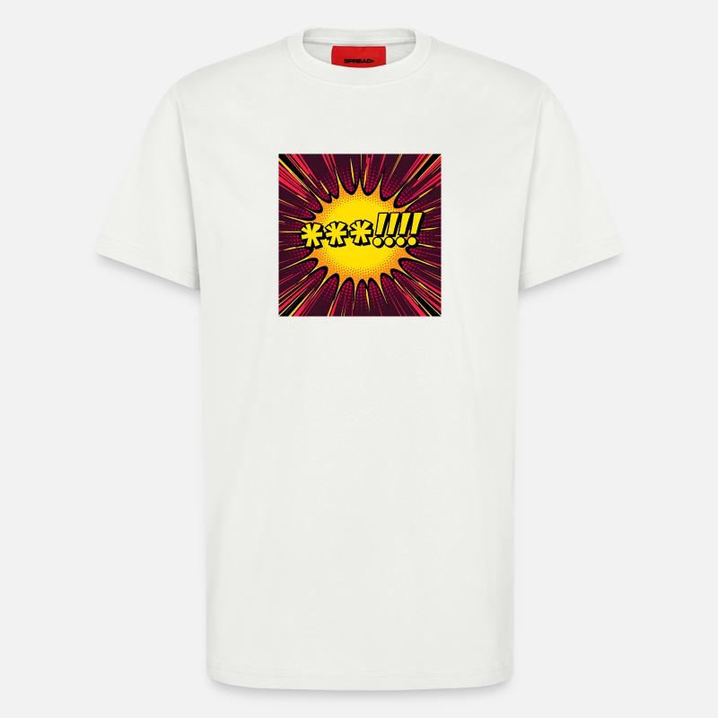 Comic Explosion Gelb-Pop - T-Shirt - made by SPREAD - OFF WHITE