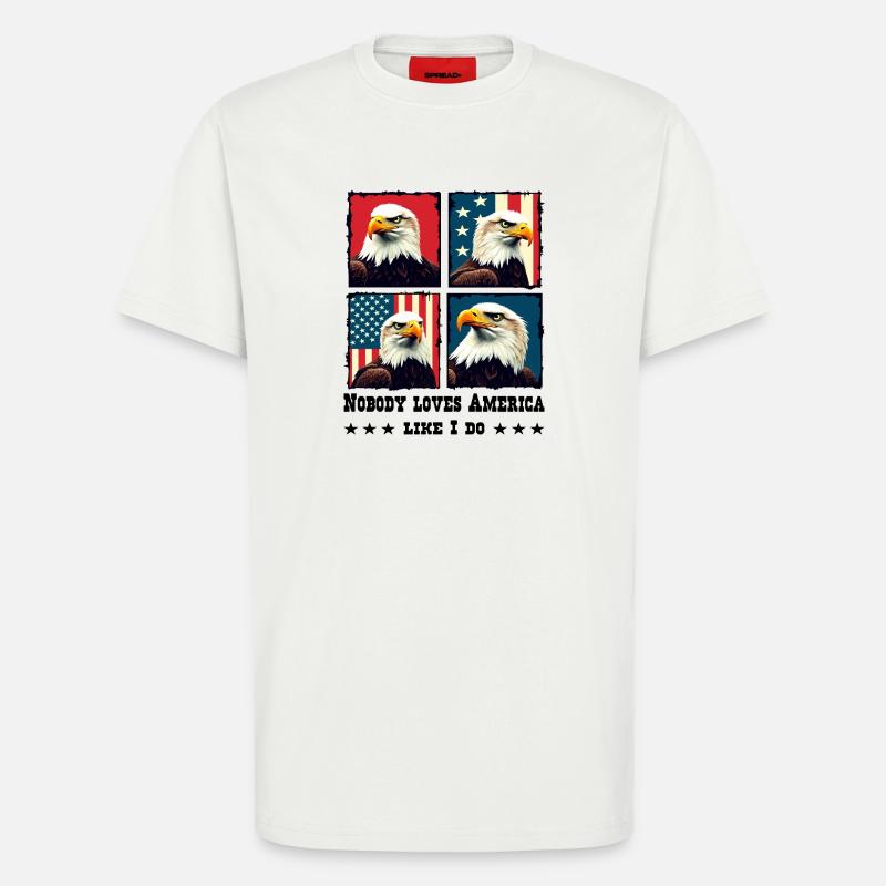 Bald eagle - T-Shirt - made by SPREAD - OFF WHITE
