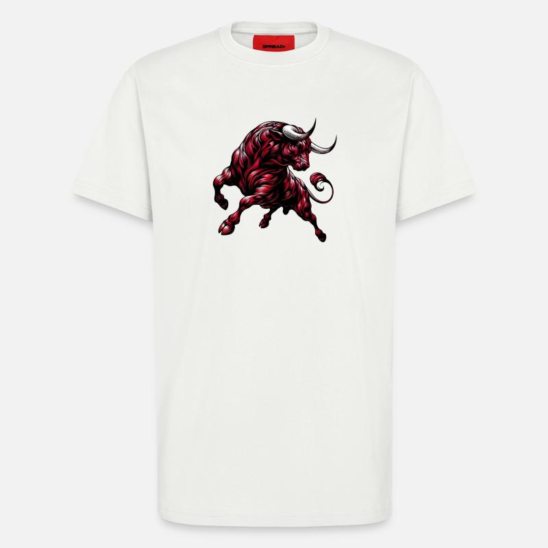Bull - T-Shirt - made by SPREAD - OFF WHITE
