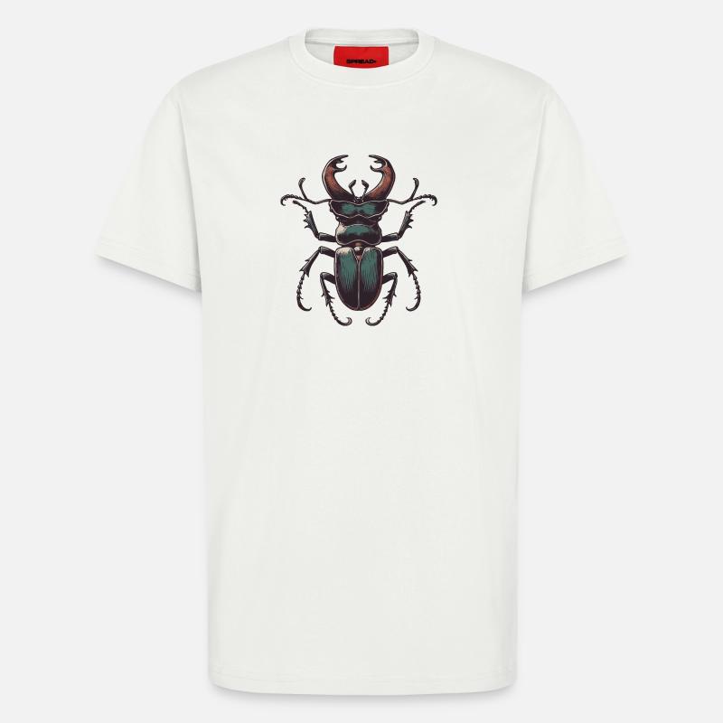 Cerf-volant - T-shirt bio décontracté fabriqué en UE - OFF WHITE