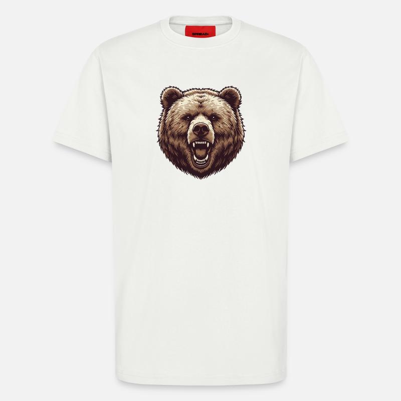 Grizzly - T-Shirt - made by SPREAD - OFF WHITE
