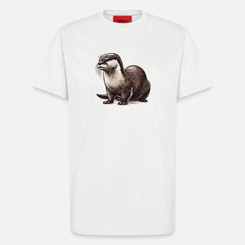 Otter - T-Shirt - made by SPREAD - OFF WHITE
