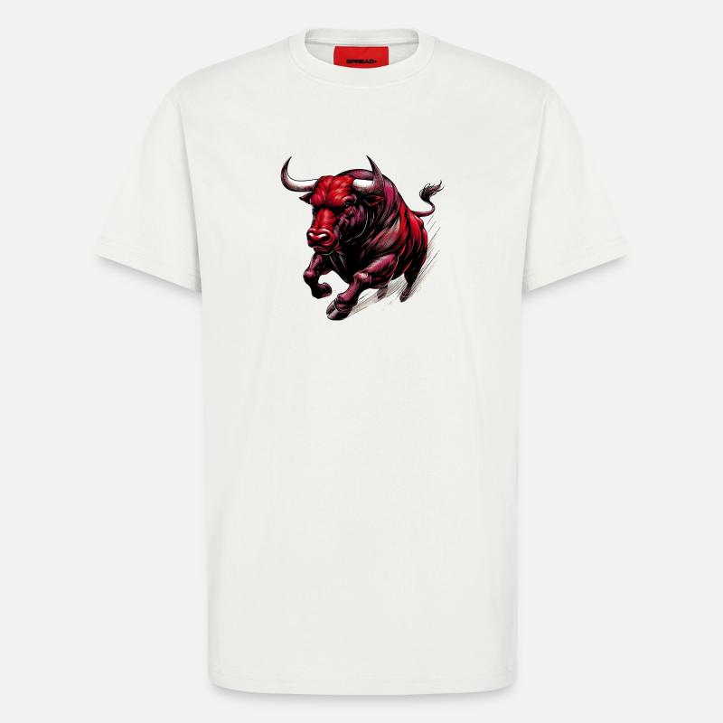 Bull - T-Shirt - made by SPREAD - OFF WHITE