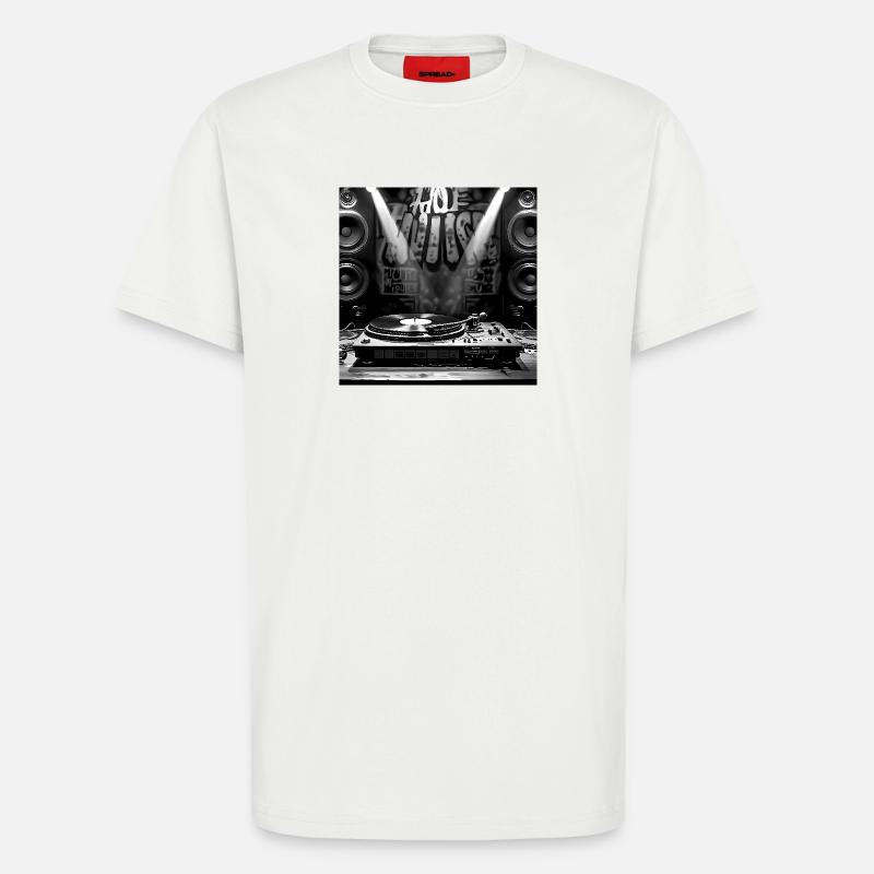 Dj set - T-Shirt - made by SPREAD - OFF WHITE