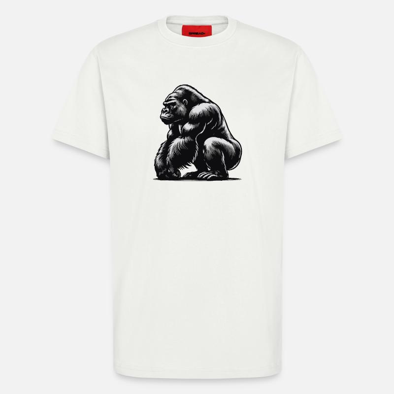 Gorilla - T-Shirt - made by SPREAD - OFF WHITE