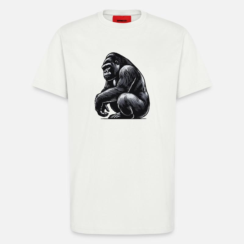 Gorilla - T-Shirt - made by SPREAD - OFF WHITE