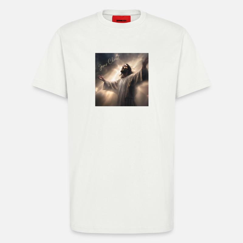 Jesus Christ, Catholic, Religious - T-Shirt - made by SPREAD - OFF WHITE