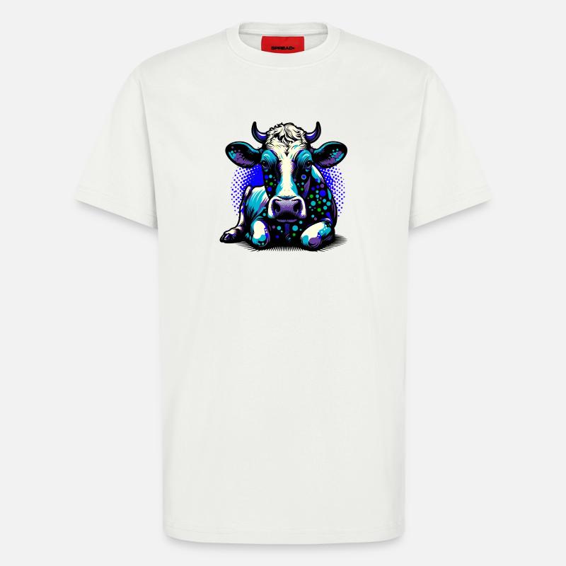 Kuh - T-Shirt - made by SPREAD - OFF WHITE