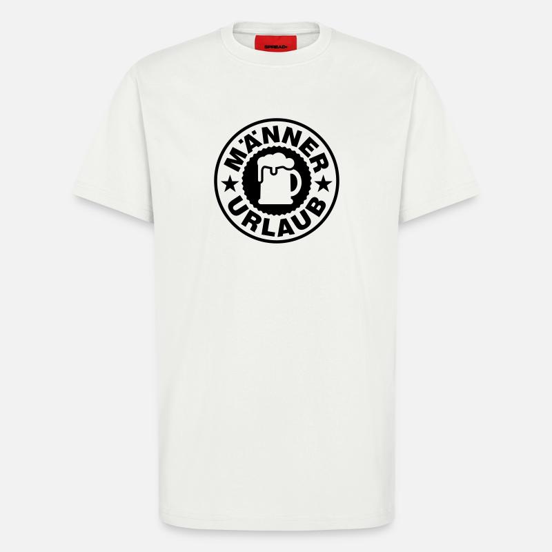 Männer Urlaub Bier - T-Shirt - made by SPREAD - OFF WHITE