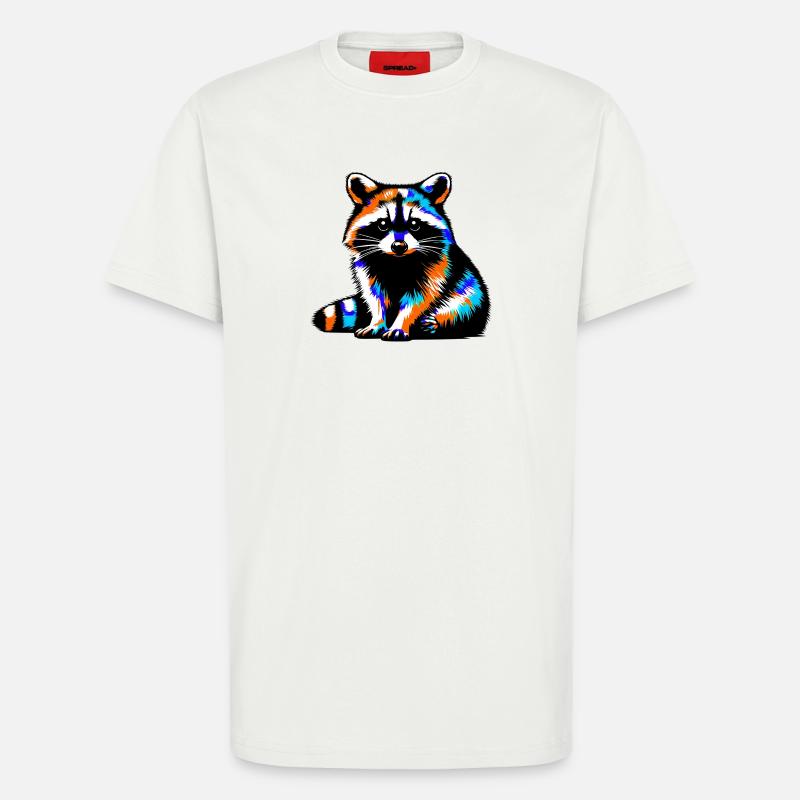Waschbär - T-Shirt - made by SPREAD - OFF WHITE