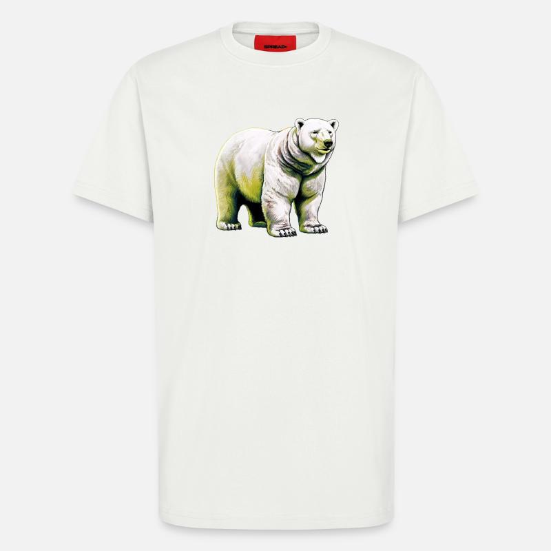 Weißer Eisbär - T-Shirt - made by SPREAD - OFF WHITE