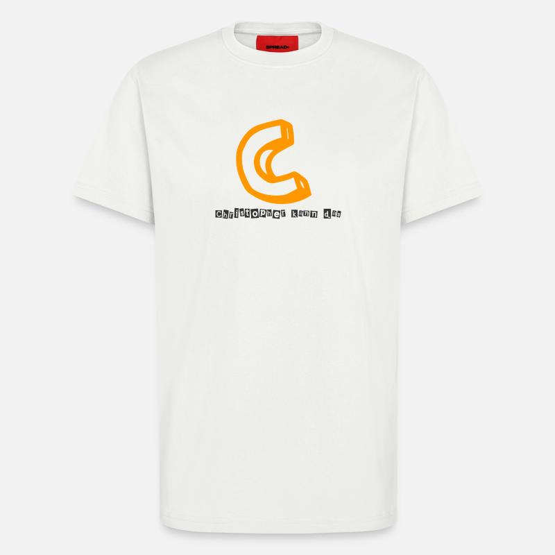Christopher kann das Abstrakter Kaugummi-Print - T-Shirt - made by SPREAD - OFF WHITE