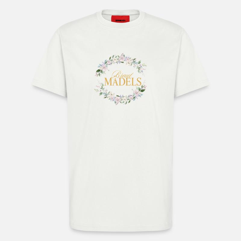 Braut Mädels! Personalisierbar - T-Shirt - made by SPREAD - OFF WHITE