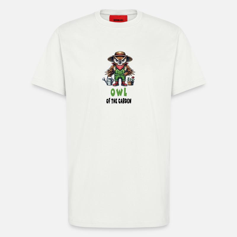 Eule des Gartens Design - T-Shirt - made by SPREAD - OFF WHITE