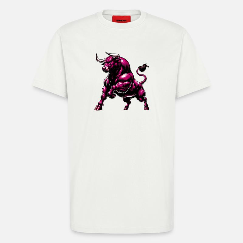 Bull - T-Shirt - made by SPREAD - OFF WHITE