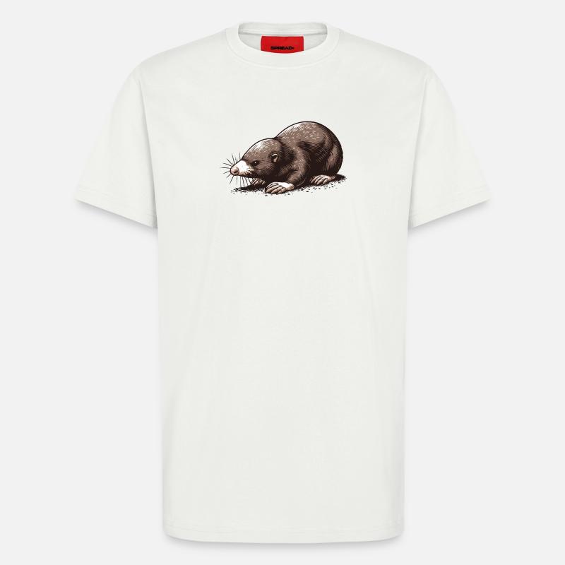 Maulwurf - T-Shirt - made by SPREAD - OFF WHITE