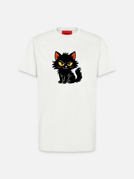 Chaton doux - T-shirt bio décontracté fabriqué en UE - OFF WHITE