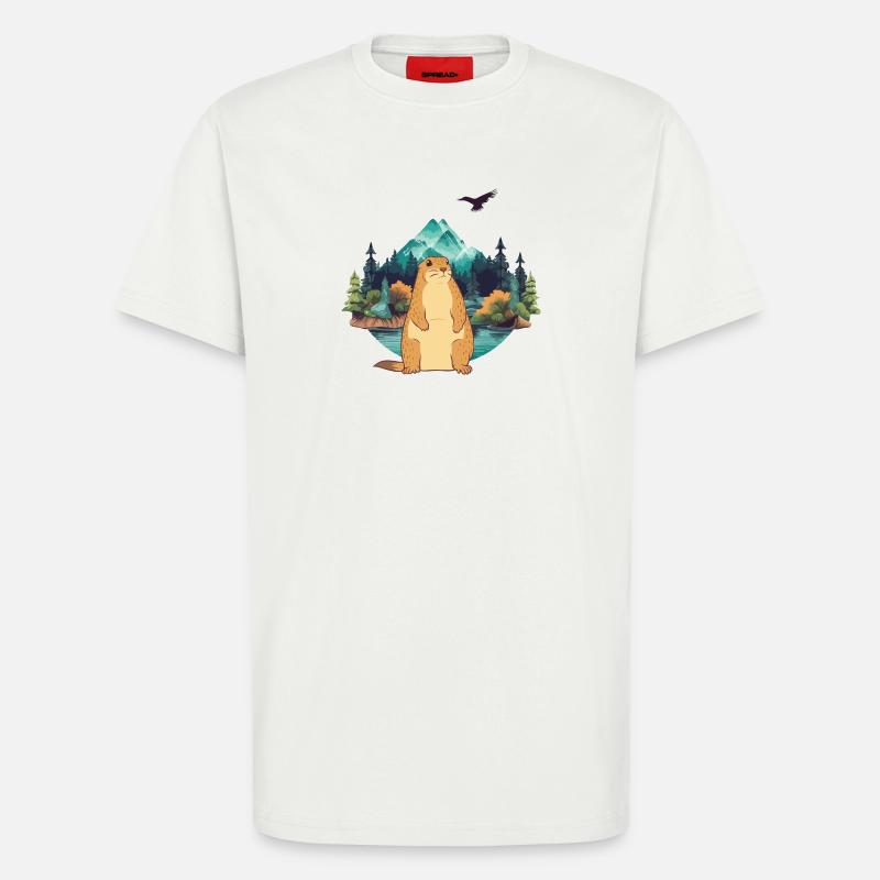 Marmot - T-Shirt - made by SPREAD - OFF WHITE