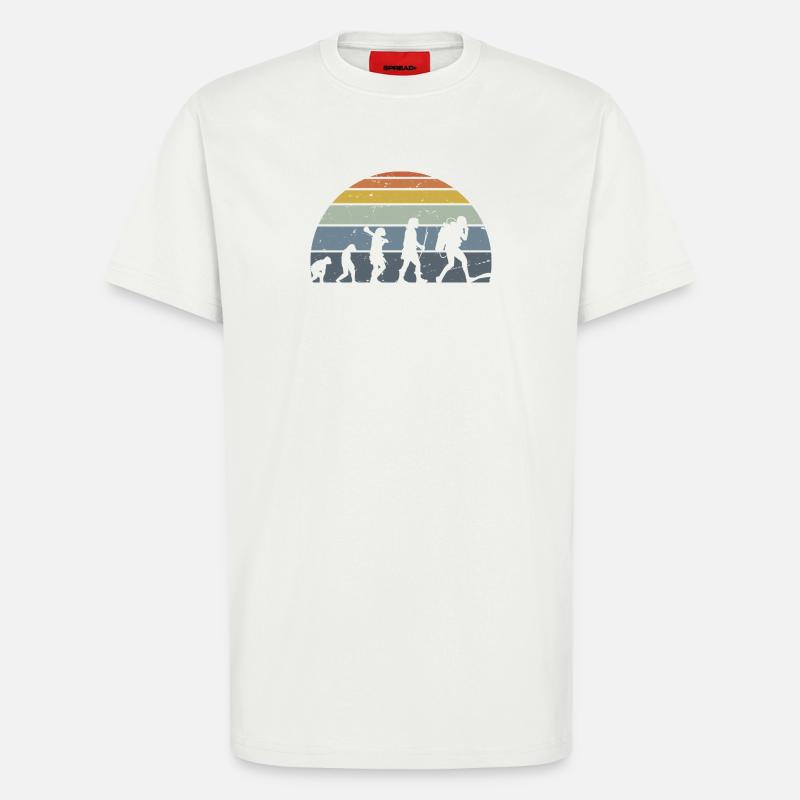 Die Evolution des Silhouettendesigns der Menschheit - T-Shirt - made by SPREAD - OFF WHITE