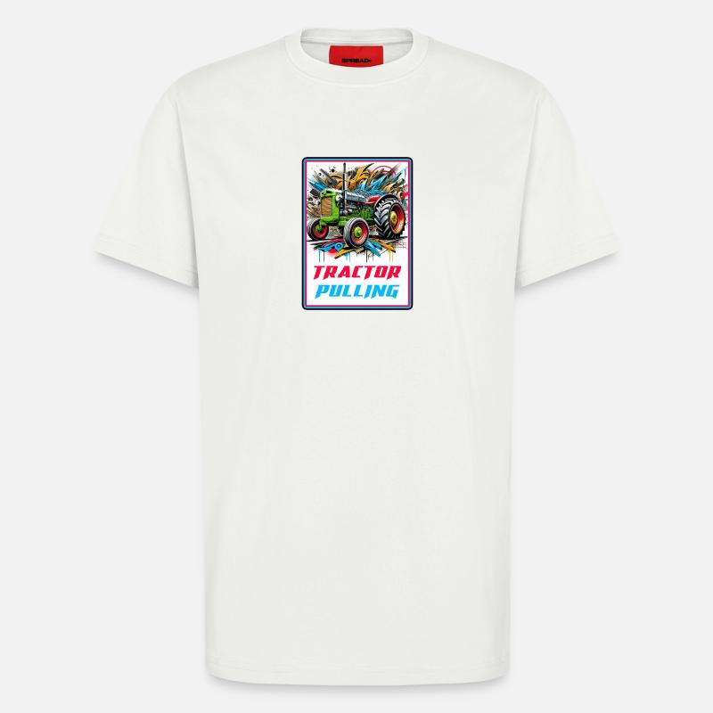 Tractor Pulling Power - T-Shirt - made by SPREAD - OFF WHITE