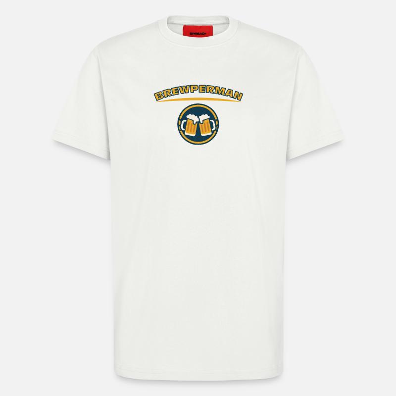 BREWPERMAN - T-Shirt - made by SPREAD - OFF WHITE