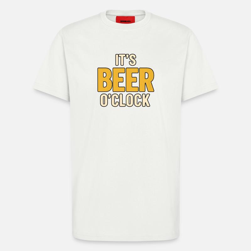 It's Beer O'Clock - T-Shirt - made by SPREAD - OFF WHITE