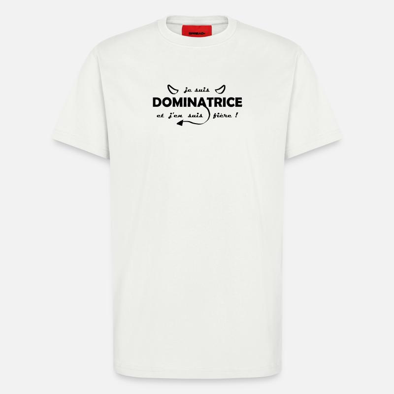 Ich bin eine schwarze Domina - T-Shirt - made by SPREAD - OFF WHITE